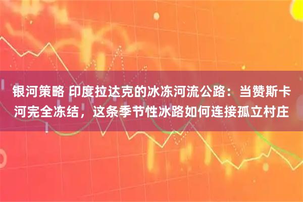 银河策略 印度拉达克的冰冻河流公路：当赞斯卡河完全冻结，这条季节性冰路如何连接孤立村庄